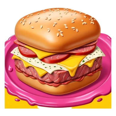 pop art SPAM meat slop advertisement warhol landscape  sticker