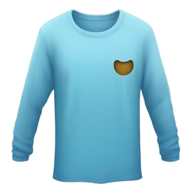 blue long sleeved tshirt no person sticker