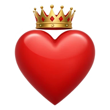 King of Hearts with out the card only the symbols sticker