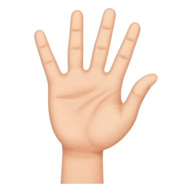 hand making a wait gesture, friendly and clear style sticker