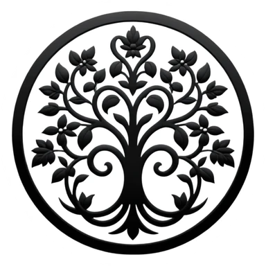 Shadow Garden organization emblem from Eminence in Shadow anime sticker