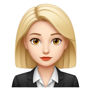 professional woman character with business attire sticker