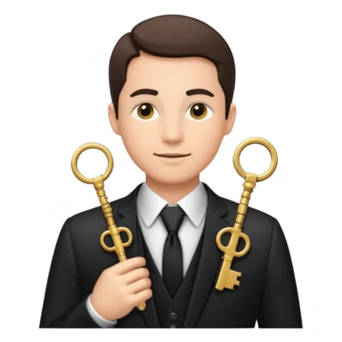 Official with Clusters of Keys Around Their Necks sticker