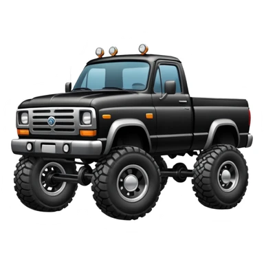 black truck lifted  sticker