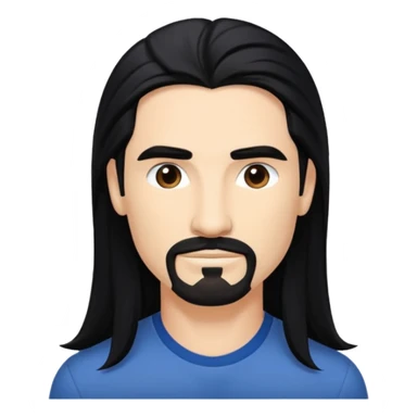 Kevin Richardson with long black hair sticker