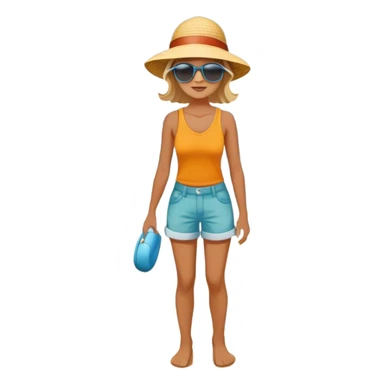 A person standing at the edge of the ocean, looking at the vast waves in front of them. The waves are playful and inviting (fun & play), the deep water is calm and powerful (relationships & meaning), and the beach walk is peaceful, with footprints marking the sand (being present & savoring life).  sticker