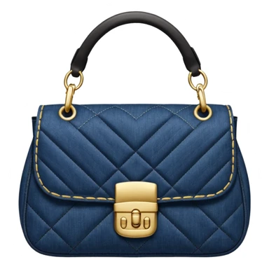 Hyperrealistic, mirco-detailed, Diesel
Black Charm-D Quilted Denim Shoulder M Bag, isolated, rendering,  sticker