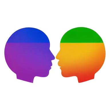 Gay flag with two men kissing pretty sticker