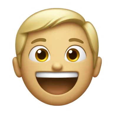 Excited face sticker