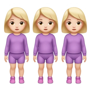 Baby Girl, Different Pose, different outfit, single Baby Girl only. sticker