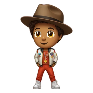 bruno mars Standing in Mars sticker