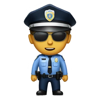 Policia hablando sticker