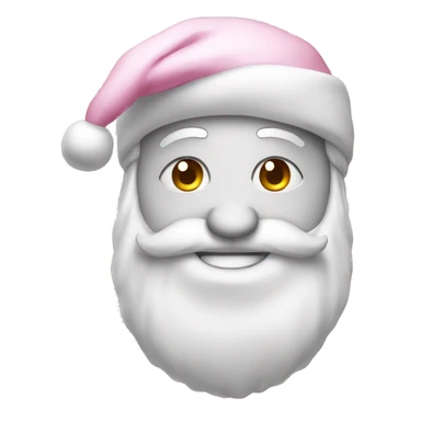 pink and white xmas sticker