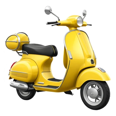 Vespa jaune citron sticker