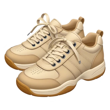 beige chunky tennis shoes sticker