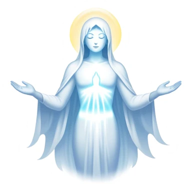 White strong spiritual aura emits from human silhouette  sticker