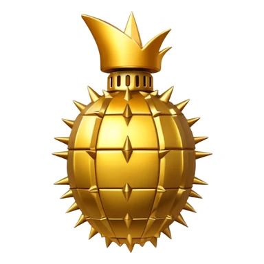 Golden grenade bomb spikes  sticker