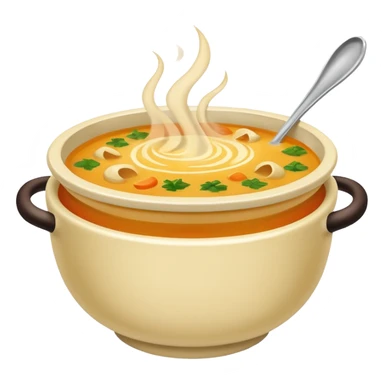 yummy soup in bowl sticker