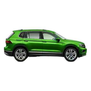 Tiguan volkswagen green moss sticker