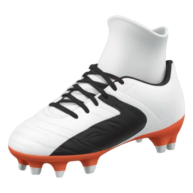 black football boot sticker