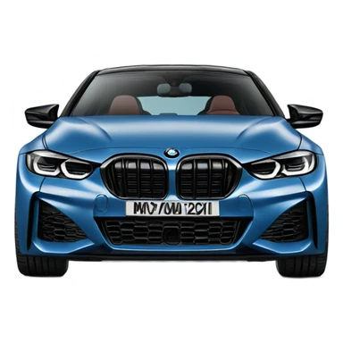 BMW M430i G22 in arctic racing blue colour sticker