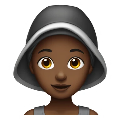 Black girl with bonnet sticker