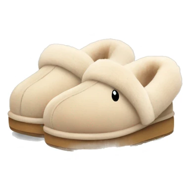 pastel beige cute ugg slippers sticker