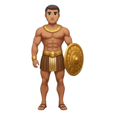 rey fuerte y poderoso de la epoca púnica, foto del cuerpo entero sticker