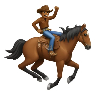 bronc rider sticker