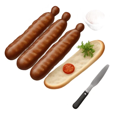 Bosnian national dish called cevapi from restaurant Delhi sticker