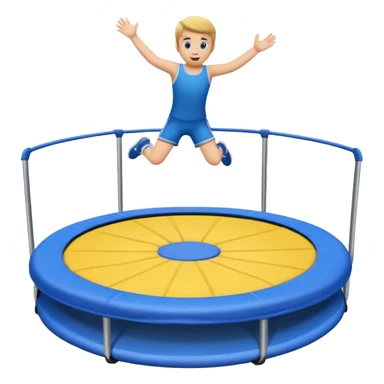 A emoji trampoline (only the trampoline with NO kid) sticker