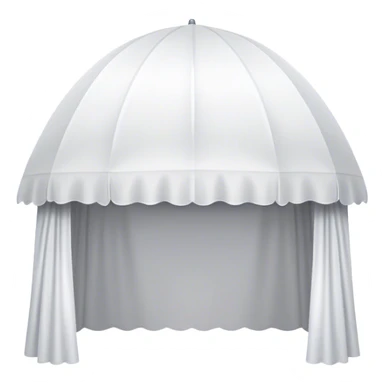 white canopy flew over sticker