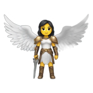 Valkyrie with wings sticker