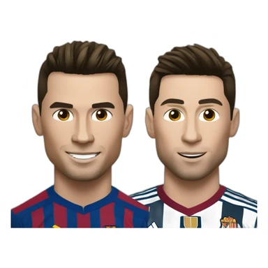 cristiano ronaldo and messi sticker