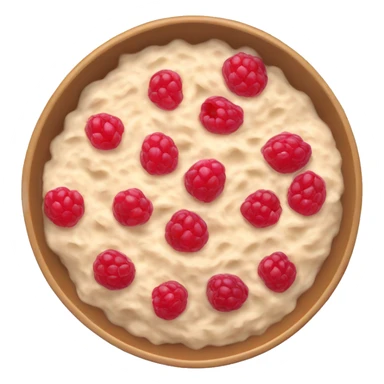 oatmeal porridge with raspberries sticker