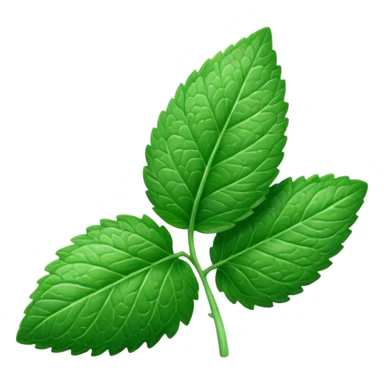 mint leave sticker