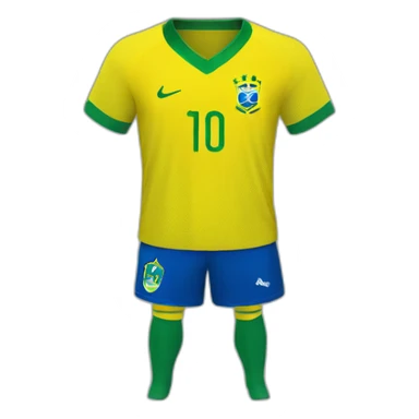 brazil football jersey sticker