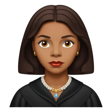 Marian Anderson with dark brown hair sticker