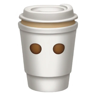 Aesthetic coffee cup sticker