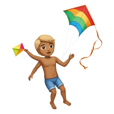 flying a kite sticker