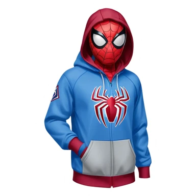 Spider-Man wearing Colorado Avalanche hoodie sticker