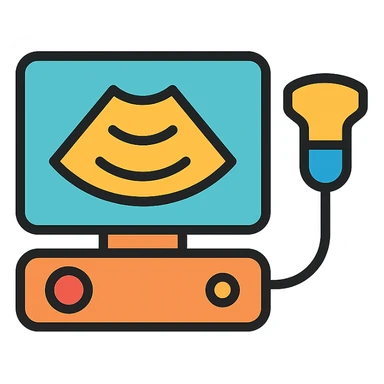 simple ultrasound icon sticker