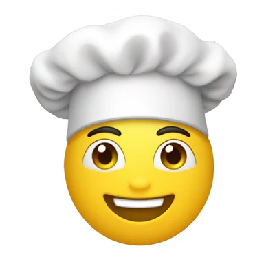 Gorro blanco de chef con cubiertos  sticker