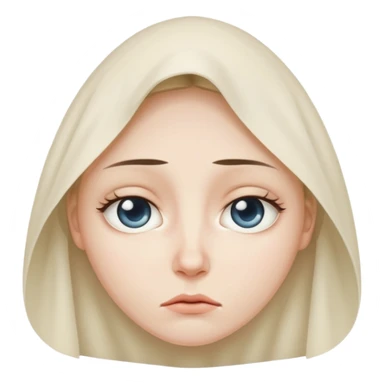 Blank stare with a tear drop sticker