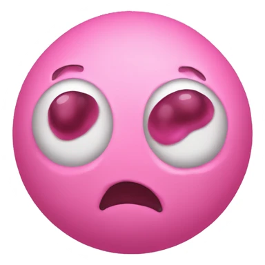 An orb of pink slime. Ball, sphere, goo sticker