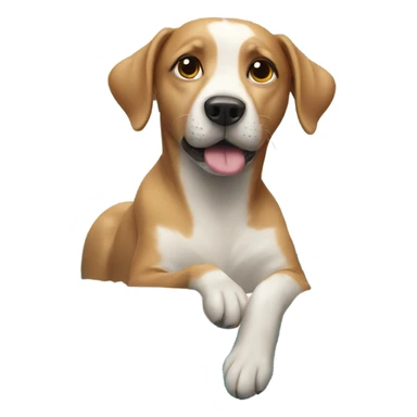 Dog in a pool sticker