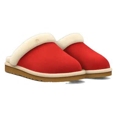 ugg red and tan tazman slippers  sticker