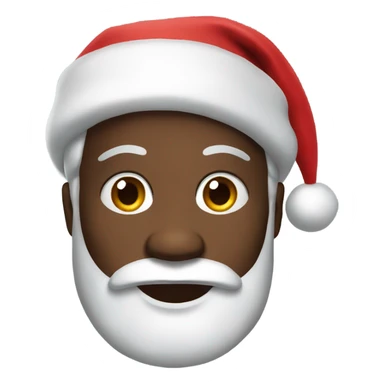 Black Santa Claus sticker