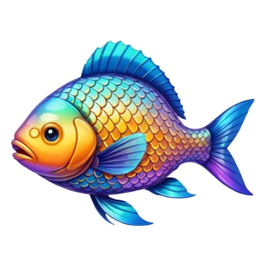 High resolution fish sticker