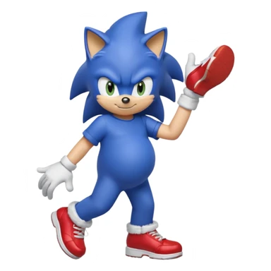 Pregnant male sonic X, not naked sticker